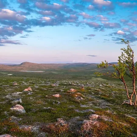 Lägenhet Tunturikelo - Beautiful Log In The Fells *